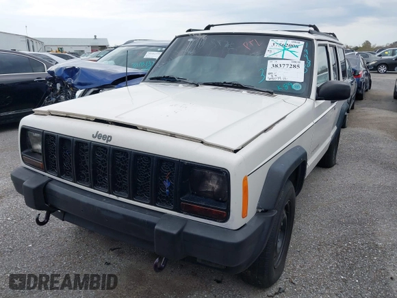 1998 Jeep Cherokee Sport with VIN 1J4FT68S5WL199283, listed as a IAAI auction lot 38377285 with 208,074 mi miles. Bid and sale history available at carsss.com. Image 6.