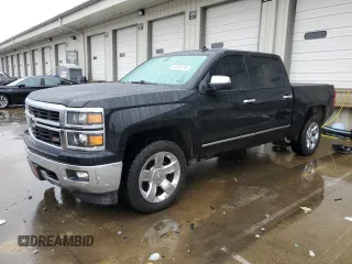 2014 Chevrolet Silverado 1500 LTZ with VIN 3GCUKSEC7EG553841, listed as a Copart auction lot 44797175 with 206,227 mi miles and Salvage Title. Bid and sale history available at carsss.com. Image 1.