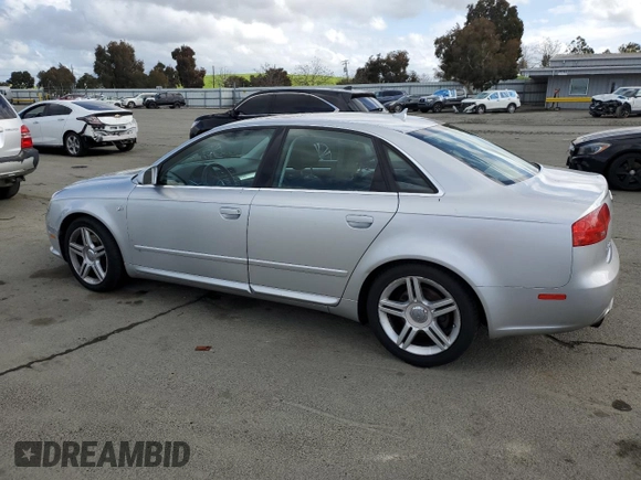 2008 Audi A4 2.0T with VIN WAUDF78E88A034232, listed as a Copart auction lot 51006895 with 150,186 mi miles and Clean title. Bid and sale history available at DreamBid. Image 2.