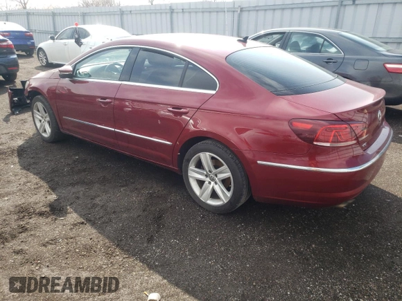 2015 Volkswagen CC R-Line with VIN WVWBN7AN5FE813603, listed as a Copart auction lot 49613493 with 154,805 mi miles. Bid and sale history available at carsss.com. Image 2.