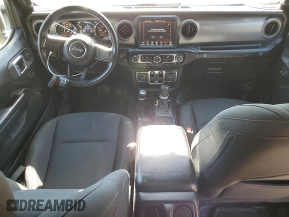 2021 Jeep Wrangler Unlimited 80th Anniversary with VIN 1C4HJXDN0MW792927, listed as a Copart auction lot 53498075 with 74,042 mi miles and Salvage title. Bid and sale history available at DreamBid. Image 8.