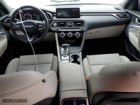2022 Genesis G70 2.0T with VIN KMTG34TA7NU089861, listed as a Copart auction lot 42073974 with 46,215 mi miles. Bid and sale history available at carsss.com. Image 8.