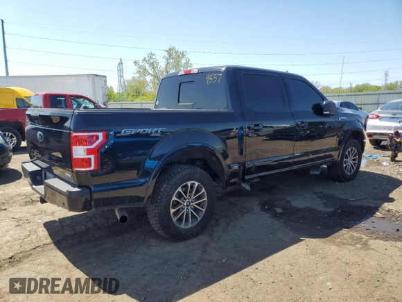 2019 Ford F-150 XL with VIN 1FTEW1EP4KFB89557, listed as a Copart auction lot 55915915 with 87,299 mi miles and Clean title. Bid and sale history available at DreamBid. Image 3.