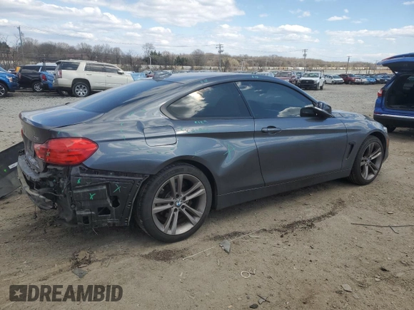 2015 BMW 4 Series 428i xDrive with VIN WBA3N9C55FK247227, listed as a Copart auction lot 50564735 with 121,882 mi miles and Salvage title. Bid and sale history available at DreamBid. Image 3.