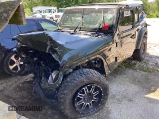 2024 Jeep Wrangler Sahara with VIN 1C4PJXEN8RW116985, listed as a Copart auction lot 56530875 with Not provided miles and Salvage title. Bid and sale history available at DreamBid. Image 2.