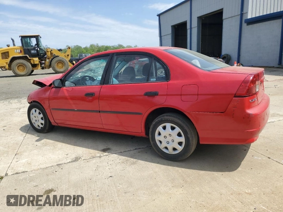 2005 Honda Civic VP z VIN 1HGES163X5L028984, wystawiony jako Copart lot #55120255 z przebiegiem Nie podano mil oraz Szkoda całkowita • Salvage title. Historia ofert i sprzedaży dostępna na DreamBid. Obrazek 2.