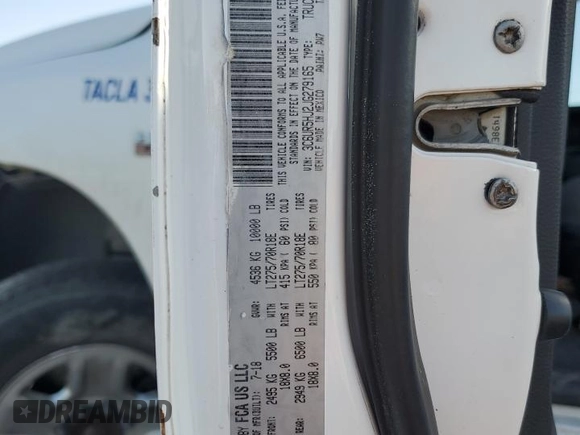 2018 Ram 2500 Tradesman with VIN 3C6UR5HJ2JG279165, listed as a Copart auction lot 49601845 with 157,129 mi miles and Salvage title. Bid and sale history available at DreamBid. Image 14.
