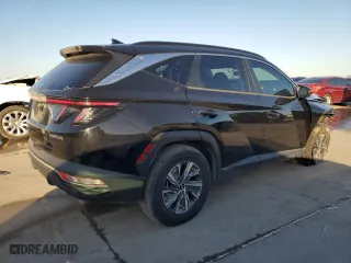 2022 Hyundai Tucson Hybrid Blue with VIN KM8JBCA13NU025820, listed as a Copart auction lot 48681075 with 0 mi miles and Salvage Title. Bid and sale history available at carsss.com. Image 3.