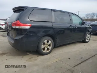 2012 Toyota Sienna with VIN 5TDKA3DC5CS013775, listed as a Copart auction lot 46312695 with 218,890 mi miles and Salvage Title. Bid and sale history available at DreamBid. Image 3.