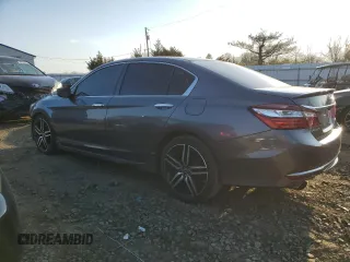 2016 Honda Accord Sport with VIN 1HGCR2F57GA075558, listed as a Copart auction lot 47458875 with 123,850 mi miles and Salvage title. Bid and sale history available at DreamBid. Image 2.