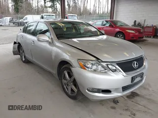 2008 Lexus GS 350 with VIN JTHCE96S580021609, listed as a IAAI auction lot 41844317 with 106,029 mi miles. Bid and sale history available at carsss.com. Image 1.