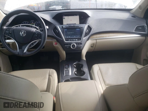 2019 Acura MDX Technology with VIN 5J8YD3H57KL006406, listed as a Copart auction lot 54183075 with 35,796 mi miles and Salvage title. Bid and sale history available at DreamBid. Image 8.