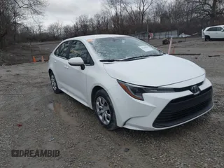 2025 Toyota Corolla LE with VIN 5YFB4MDE0SP263415, listed as a IAAI auction lot 41704504 with 2,178 mi miles. Bid and sale history available at carsss.com. Image 1.
