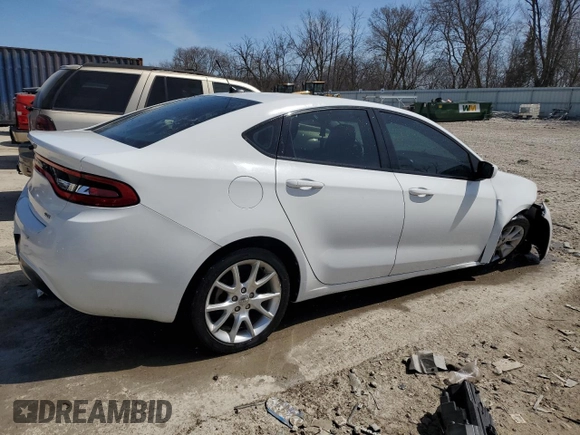 2013 Dodge Dart SXT with VIN 1C3CDFBA9DD194945, listed as a Copart auction lot 53100635 with 117,498 mi miles and Non Repairable. Bid and sale history available at carsss.com. Image 3.