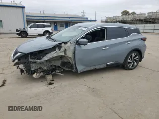 2022 Nissan Murano SL with VIN 5N1AZ2CJ1NC117890, listed as a Copart auction lot 44622575 with 51,664 mi miles and Salvage Title. Bid and sale history available at carsss.com. Image 1.