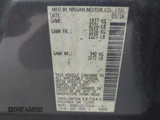 2016 Nissan Altima S with VIN 1N4AL3AP3GN347043, listed as a IAAI auction lot 41722297 with 145,843 mi miles and . Bid and sale history available at DreamBid. Image 9.