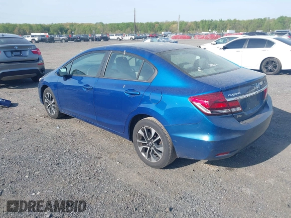 2015 Honda Civic EX with VIN 19XFB2F80FE202902, listed as a IAAI auction lot 42107878 with 106,061 mi miles and . Bid and sale history available at carsss.com. Image 3.