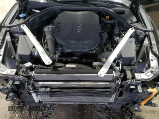 2019 Genesis G70 Advanced with VIN KMTG34LE9KU025478, listed as a Copart auction lot 49776525 with 57,583 mi miles and Salvage title. Bid and sale history available at DreamBid. Image 13.