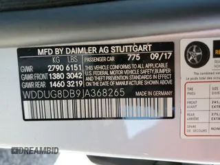 2018 Mercedes-Benz S 560 with VIN WDDUG8DB9JA368265, listed as a Copart auction lot 47492885 with 31,007 mi miles and Salvage Title. Bid and sale history available at carsss.com. Image 12.