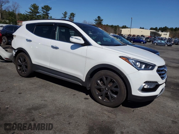 2018 Hyundai Santa Fe Ultimate with VIN 5NMZWDLA6JH095960, listed as a Copart auction lot 53760705 with 53,984 mi miles and Salvage title. Bid and sale history available at DreamBid. Image 4.