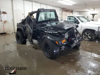 2003 Jeep Wrangler Rubicon with VIN 1J4FA69S13P337927, listed as a Copart auction lot 46179675 with 125,426 mi miles and Non repairable. Bid and sale history available at DreamBid. Image 4.
