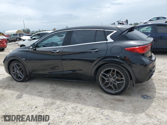 2018 Infiniti QX30 ESSENTIAL with VIN SJKCH5CP7JA046283, listed as a Copart auction lot 60801274 with 61,936 mi miles and Salvage Title. Bid and sale history available at carsss.com. Image 2.