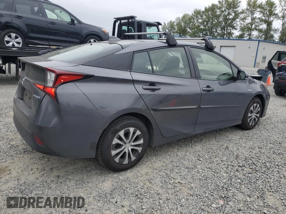 2020 Toyota Prius LE z VIN JTDL9RFU6L3021262, wystawiony jako Copart lot #60809845 z przebiegiem 83 870 mil mil oraz Szkoda całkowita • Salvage title. Historia ofert i sprzedaży dostępna na DreamBid. Obrazek 3.