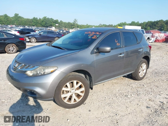 2013 Nissan Murano SV with VIN JN8AZ1MU5DW200652, listed as a IAAI auction lot 42576768 with 187,190 mi miles and . Bid and sale history available at DreamBid. Image 2.