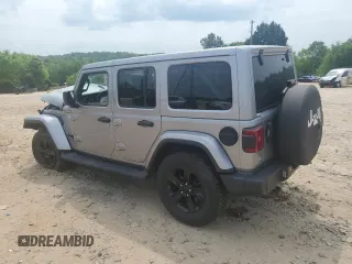 2020 Jeep Wrangler Unlimited Sahara Altitude with VIN 1C4HJXEN7LW134325, listed as a Copart auction lot 53860745 with 64,556 mi miles and Salvage title. Bid and sale history available at DreamBid. Image 2.
