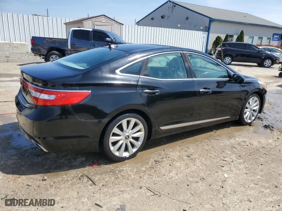 2015 Hyundai Azera Limited with VIN KMHFH4JG8FA482981, listed as a Copart auction lot 51504175 with 145,670 mi miles and Salvage Title. Bid and sale history available at carsss.com. Image 3.