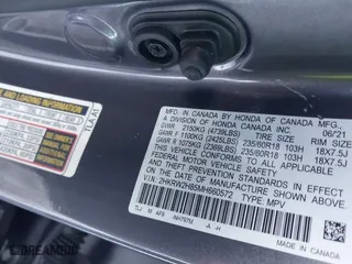 2021 Honda CR-V EX-L with VIN 2HKRW2H85MH660572, listed as a IAAI auction lot 41350247 with 106,132 mi miles. Bid and sale history available at carsss.com. Image 9.