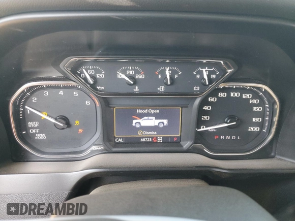 2021 GMC Sierra 1500 AT4 with VIN 3GTU9EET9MG326162, listed as a Copart auction lot 50623465 with 68,723 mi miles and Salvage Title. Bid and sale history available at carsss.com. Image 9.