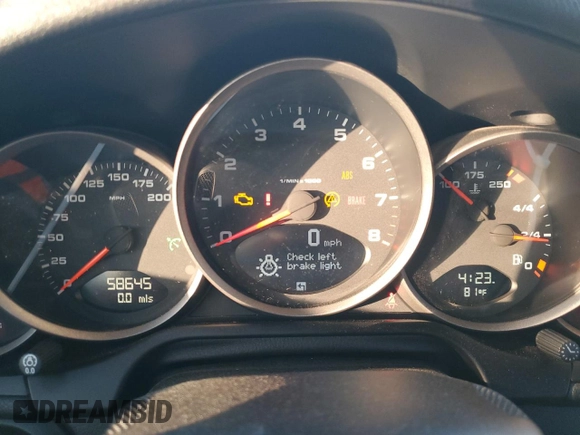 2006 Porsche 911 Carrera with VIN WP0CA29926S757583, listed as a Copart auction lot 81954824 with 58,645 mi miles and Salvage Title. Bid and sale history available at DreamBid. Image 9.