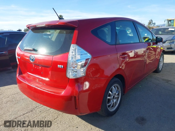 2013 Toyota Prius Two with VIN JTDZN3EU9D3201308, listed as a IAAI auction lot 41645132 with 47,908 mi miles. Bid and sale history available at carsss.com. Image 4.