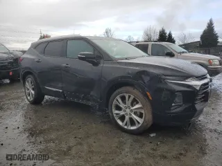 2019 Chevrolet Blazer Premier with VIN 3GNKBFRS4KS624929, listed as a Copart auction lot 86160984 with 0 mi miles and Salvage Title. Bid and sale history available at carsss.com. Image 4.