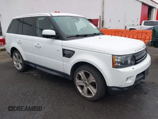 2013 Land Rover Range Rover Sport HSE LUX with VIN SALSK2D49DA793433, listed as a IAAI auction lot 41594404 with 102,618 mi miles. Bid and sale history available at carsss.com. Image 1.