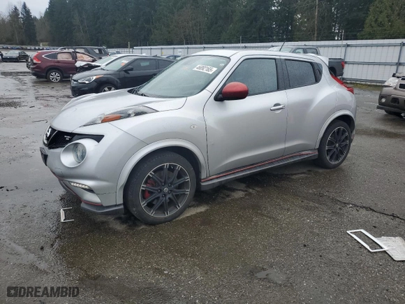 2014 Nissan Juke NISMO RS with VIN JN8DF5MV0ET150123, listed as a Copart auction lot 46892165 with 70,224 mi miles and Salvage Title. Bid and sale history available at carsss.com. Image 1.