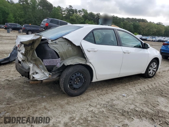 2016 Toyota Corolla L with VIN 2T1BURHE2GC714486, listed as a Copart auction lot 55892195 with 144,931 mi miles and Clean Title. Bid and sale history available at DreamBid. Image 3.