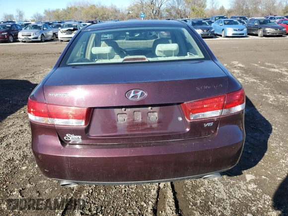 2006 Hyundai Sonata GLS with VIN 5NPEU46F76H090837, listed as a Copart auction lot 80786564 with 109,886 mi miles and Clean Title. Bid and sale history available at DreamBid. Image 6.