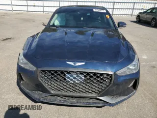 2019 Genesis G70 Advanced with VIN KMTG34LA4KU012313, listed as a Copart auction lot 47349625 with 158,507 mi miles and Salvage title. Bid and sale history available at DreamBid. Image 5.
