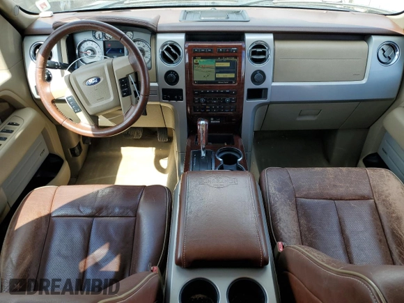 2010 Ford F-150 XL with VIN 1FTFW1EVXAKE36346, listed as a Copart auction lot 52574855 with 187,635 mi miles and Salvage Title. Bid and sale history available at DreamBid. Image 8.