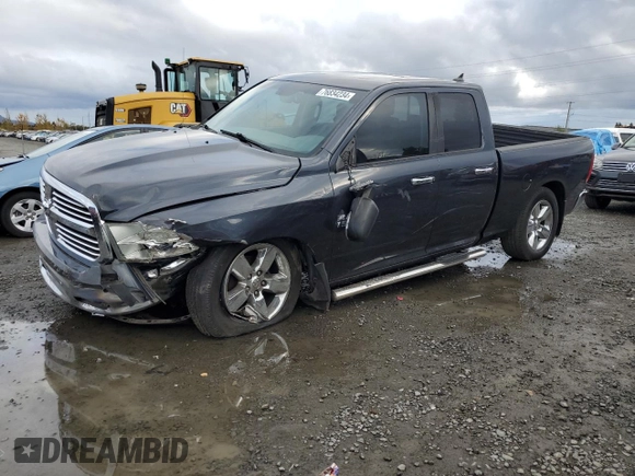 2014 Ram 1500 Big Horn with VIN 1C6RR7GG0ES164201, listed as a Copart auction lot 76834234 with 113,363 mi miles and Salvage title. Bid and sale history available at DreamBid. Image 1.