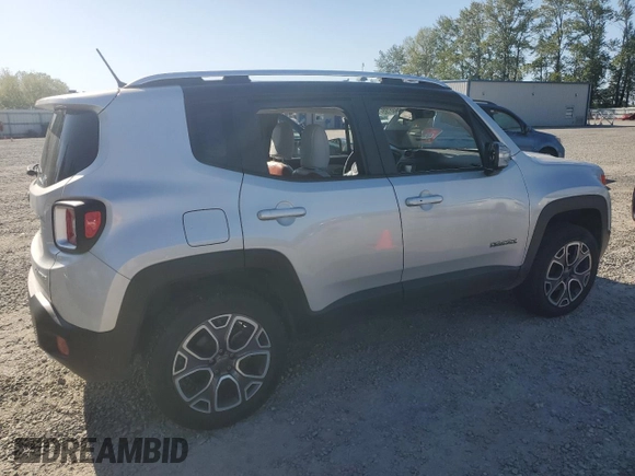 2015 Jeep Renegade Limited with VIN ZACCJBDT0FPB96034, listed as a Copart auction lot 55488195 with 52,504 mi miles and Salvage Title. Bid and sale history available at DreamBid. Image 3.