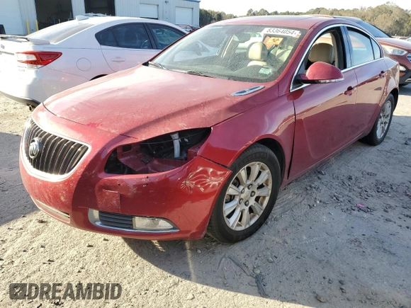 2013 Buick Regal with VIN 2G4GR5ERXD9213487, listed as a Copart auction lot 83364054 with 0 mi miles and Salvage Title. Bid and sale history available at carsss.com. Image 1.