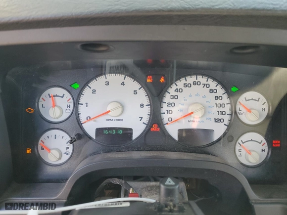 2004 Dodge Ram 1500 SLT with VIN 1D7HU18N74J193671, listed as a Copart auction lot 73758104 with 164,318 mi miles and Non Repairable. Bid and sale history available at carsss.com. Image 9.