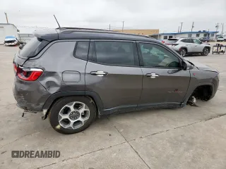 2022 Jeep Compass Trailhawk with VIN 3C4NJDDB8NT159574, listed as a Copart auction lot 58089285 with 24,276 mi miles and Salvage title. Bid and sale history available at DreamBid. Image 3.