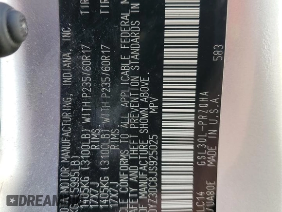 2018 Toyota Sienna XLE Auto Access Seat с VIN 5TDYZ3DC8JS925025, выставлен на аукционе Copart как лот 55523195 с пробегом 191 675 миль миль и Чистый • Clean title. История ставок и продаж доступна на DreamBid. Изображение 13.