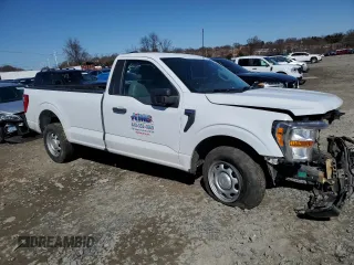 2022 Ford F-150 XL with VIN 1FTMF1CB7NKD81697, listed as a Copart auction lot 46955925 with 77,635 mi miles and Salvage Title. Bid and sale history available at carsss.com. Image 4.