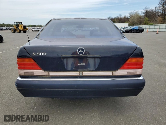 1996 Mercedes-Benz S with VIN WDBGA51E1TA295366, listed as a Copart auction lot 54743804 with 113,054 mi miles and Non Repairable. Bid and sale history available at DreamBid. Image 6.
