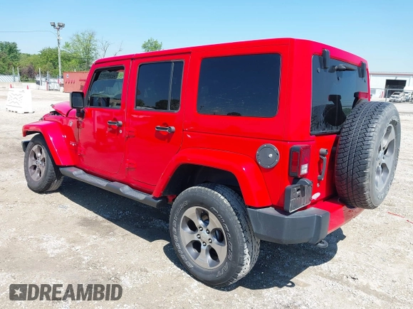 2018 Jeep Wrangler Unlimited Sahara z VIN 1C4HJWEG6JL893798, wystawiony jako IAAI lot #42299351 z przebiegiem Nie podano mil oraz . Historia ofert i sprzedaży dostępna na DreamBid. Obrazek 3.